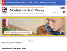 Tablet Screenshot of montessorischoolvenray.nl